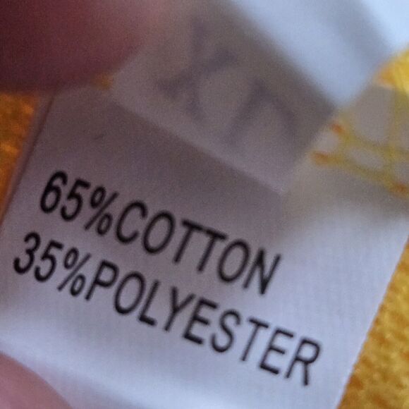 Couer De Vague Women's XL Yellow Button Down Coat Jacket With Pockets NWT Read - Picture 13 of 15